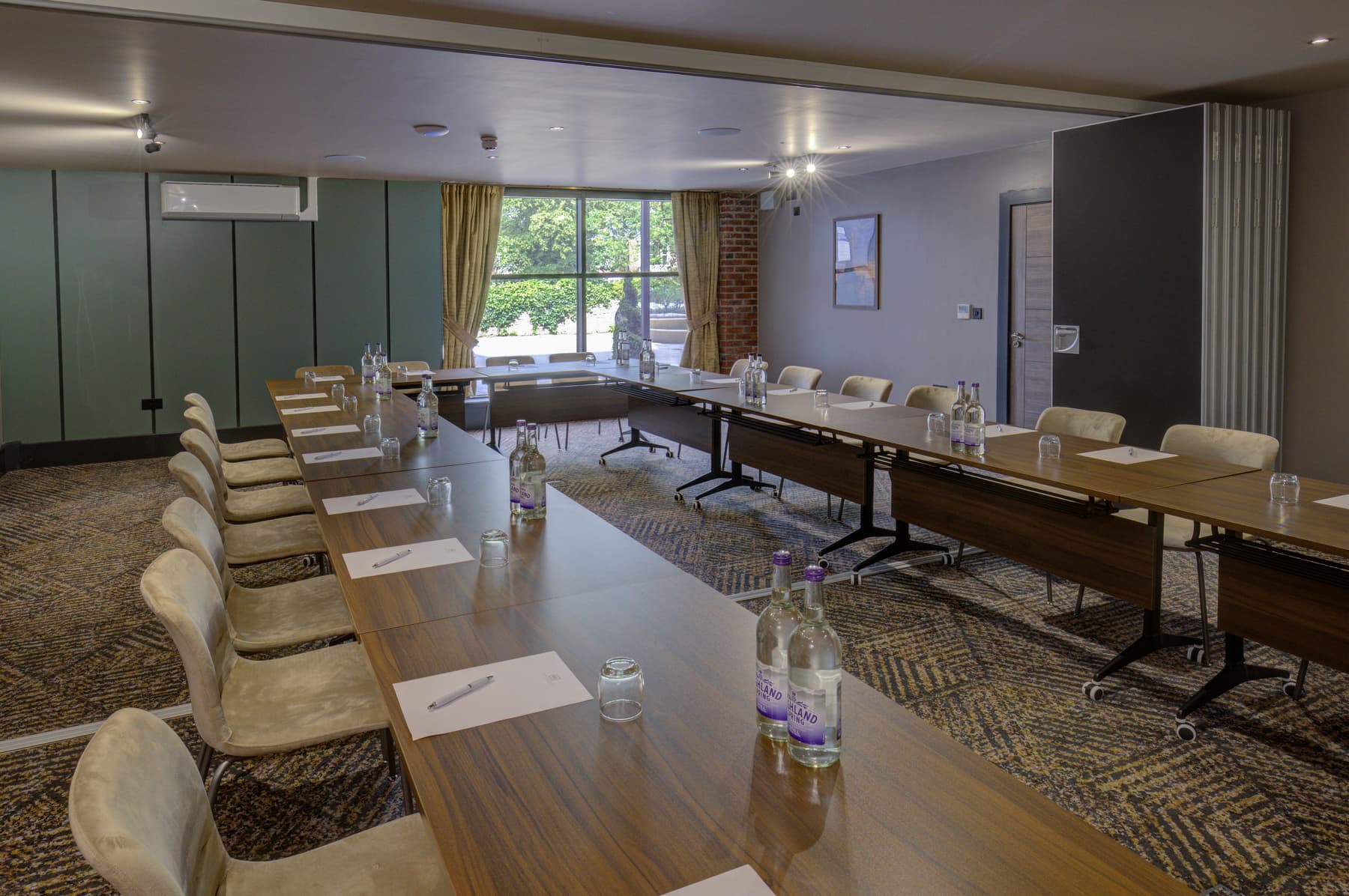 Boardroom meeting setup