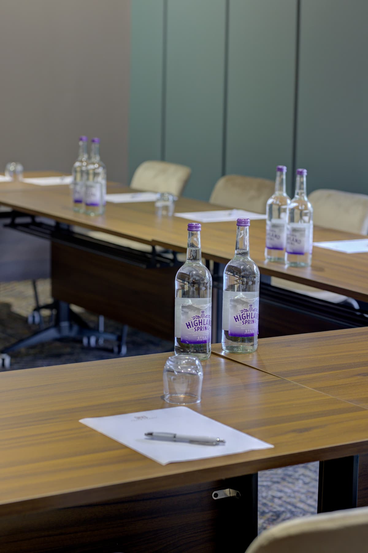 Boardroom meeting setup